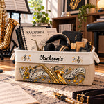 Saxophone Musician Gift Sax Player For Band Student, Music Teacher, Saxophone Player - Personalized Storage Basket 2