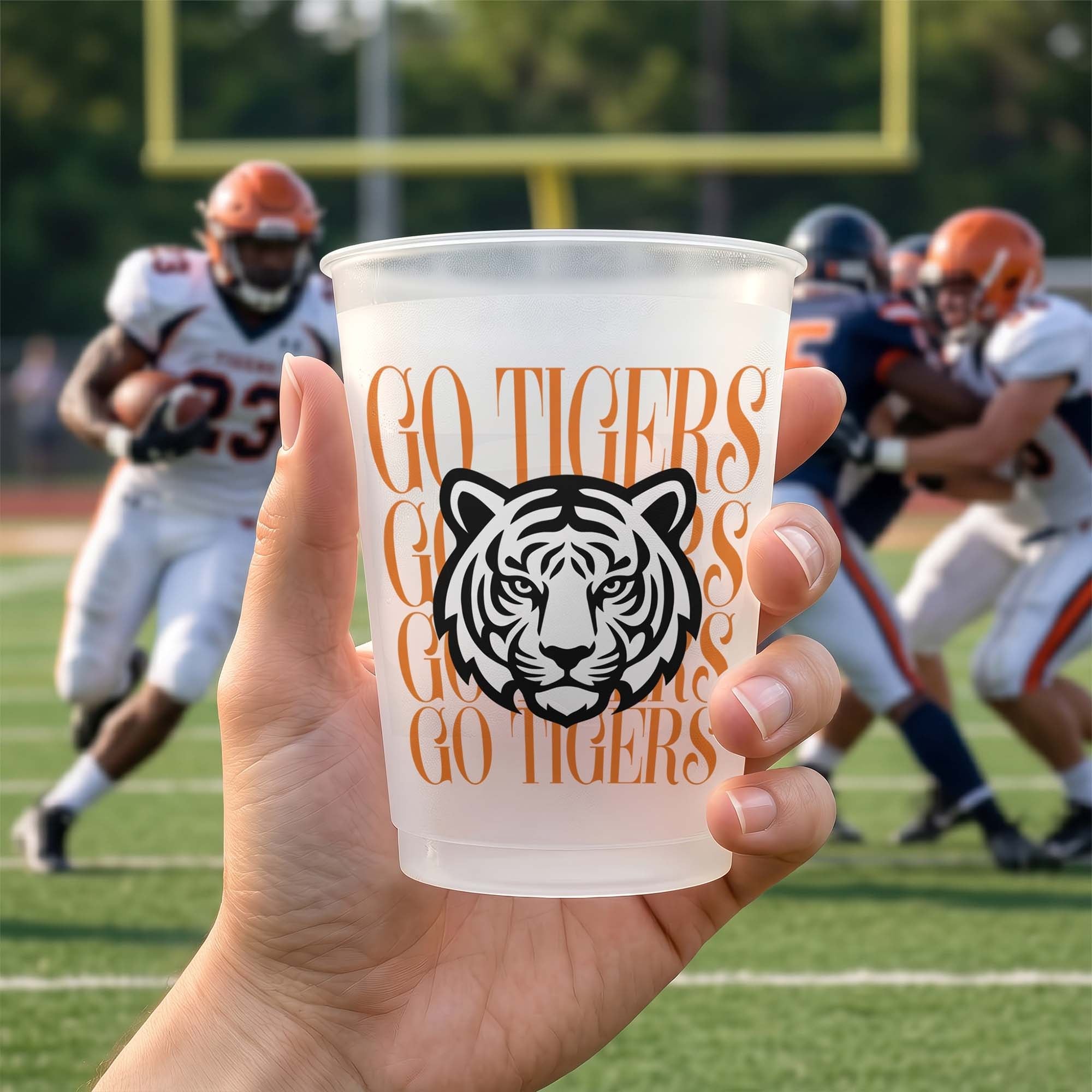 School Mascot Custom Logo Game Day - Personalized Cups 3