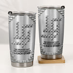 Scrabble Metal Style Gift For Sibling - Personalized Tumbler 2