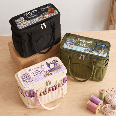 Sewciopath Gift For Tailors, Sewing Lovers - Personalized Sewing Bag
