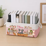 Sewing Basket, Craft Basket Custom Sewing Machine & Birth Flower - Personalized Storage Basket 2