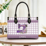 Sewing Is My Therapy Gift For Sewing Lovers, Tailors - Personalized Leather Bag 3