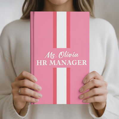 Shadow Monogrammed Gift For Gift For Coworker Teacher Nurse Thank You Appreciation Gift - Personalized Journal