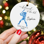 She Belived She Could So She Did Gift For Sport Lovers - Personalized Ornament 2