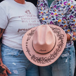 She Is A Wildflower - Personalized Cowboy Hat 2