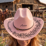 She Is A Wildflower - Personalized Cowboy Hat 3