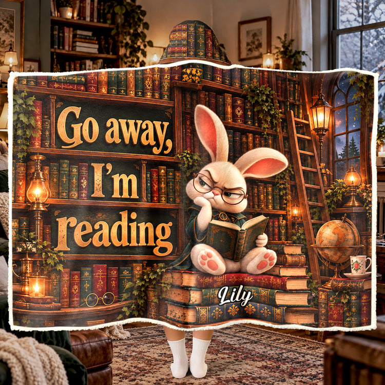 Shhh... I’m Reading - Funny Reading Blanket For Book Lovers - Personalized Blanket 6
