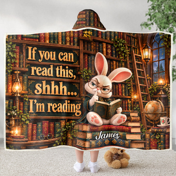 Shhh... I’m Reading - Funny Reading Blanket For Book Lovers - Personalized Blanket 10
