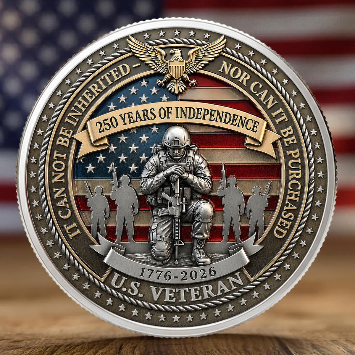 US Veteran 250 Years - Coin
