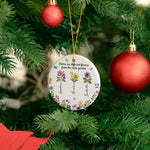 Sisters Are Different Flowers Patchwork Birth Flower Print - Personalized Ornament 4
