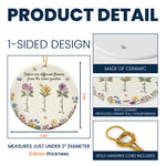 Sisters Are Different Flowers Patchwork Birth Flower Print - Personalized Ornament 5