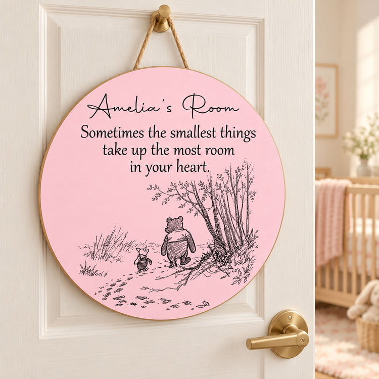 Smallest Things Kid Room Decor - Personalized Wood Sign 1