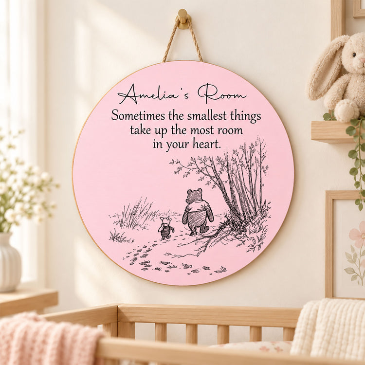 Smallest Things Kid Room Decor - Personalized Wood Sign 2