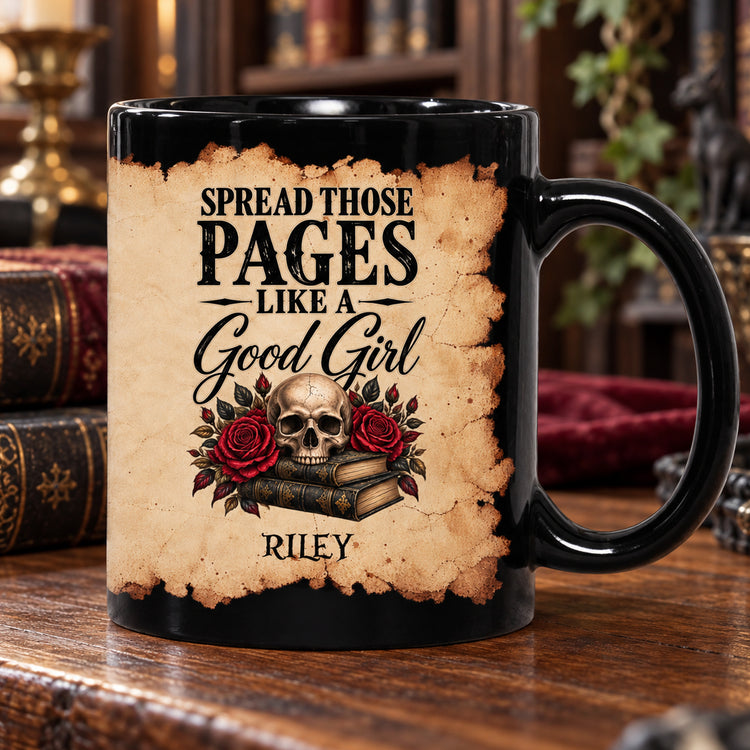 Smut Reader Spread Those Pages Dark Romance Bookish Proud Spicy Reader Gifts - Personalized Mug 1