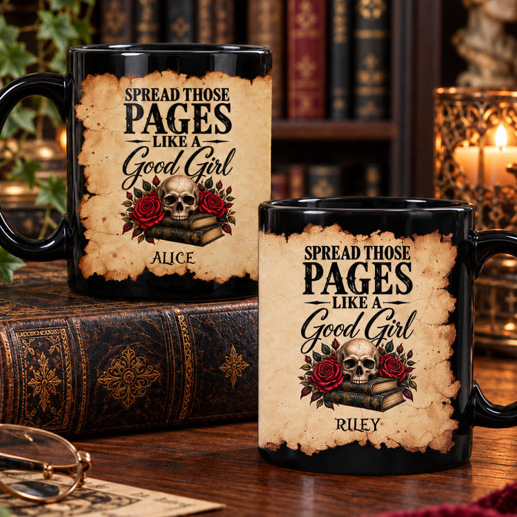 Smut Reader Spread Those Pages Dark Romance Bookish Proud Spicy Reader Gifts - Personalized Mug 2