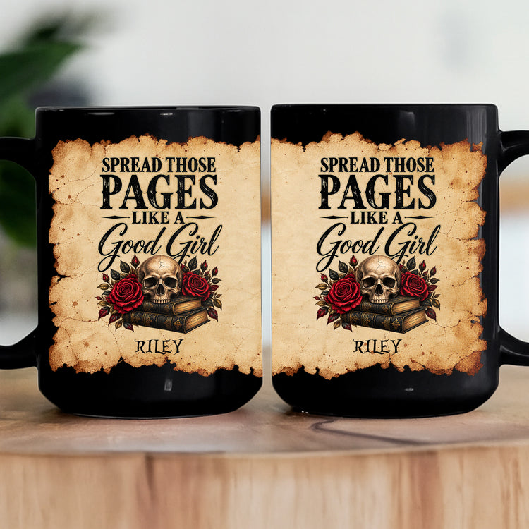 Smut Reader Spread Those Pages Dark Romance Bookish Proud Spicy Reader Gifts - Personalized Mug 3