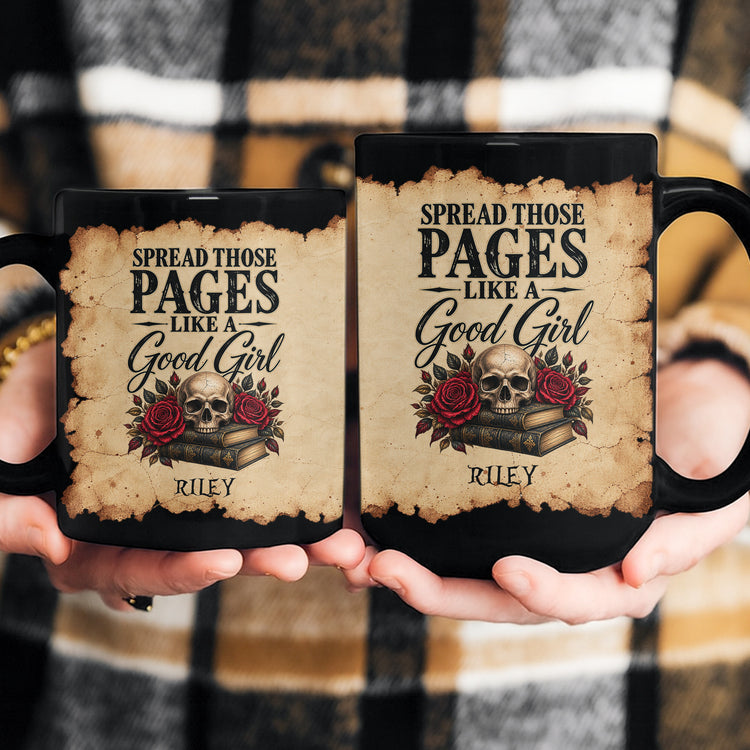 Smut Reader Spread Those Pages Dark Romance Bookish Proud Spicy Reader Gifts - Personalized Mug 4