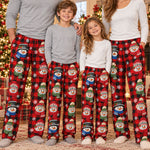 Snowman Christmas Pattern Gift For Family, Sibbings, Friends And Coworkers - Personalized Lounge Pants 1