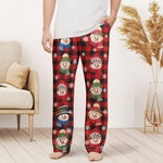 Snowman Christmas Pattern Gift For Family, Sibbings, Friends And Coworkers - Personalized Lounge Pants 2