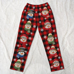 Snowman Christmas Pattern Gift For Family, Sibbings, Friends And Coworkers - Personalized Lounge Pants 4