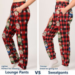 Snowman Christmas Pattern Gift For Family, Sibbings, Friends And Coworkers - Personalized Lounge Pants 6