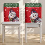 Snowman Family 250 Years Of Freedom - Personalized Chair Back Cover 4