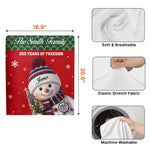Snowman Family 250 Years Of Freedom - Personalized Chair Back Cover 7
