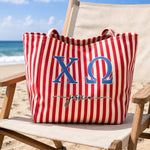 Sorority Greek Letters Monogram - Personalized Tote Bag 1