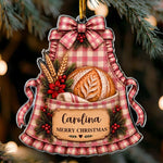 Sourdough Apron Christmas Ornament Gift For Sourdough Lovers Baking Lovers - Personalized Ornament 4