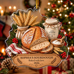 Sourdough Bread Ornament Gift For Sourdough Lovers Baking Lovers - Personalized Ornament 1