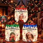 Special Delievery Kid Cartoon Version Christmas - Personalized Basket 1