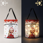 Special Delievery Kid Cartoon Version Christmas - Personalized Basket 4