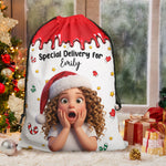 Special Delievery Kid Cartoon Version Christmas - Personalized Christmas Sack 2