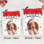 Special Delievery Kid Cartoon Version Christmas - Personalized Christmas Sack 4