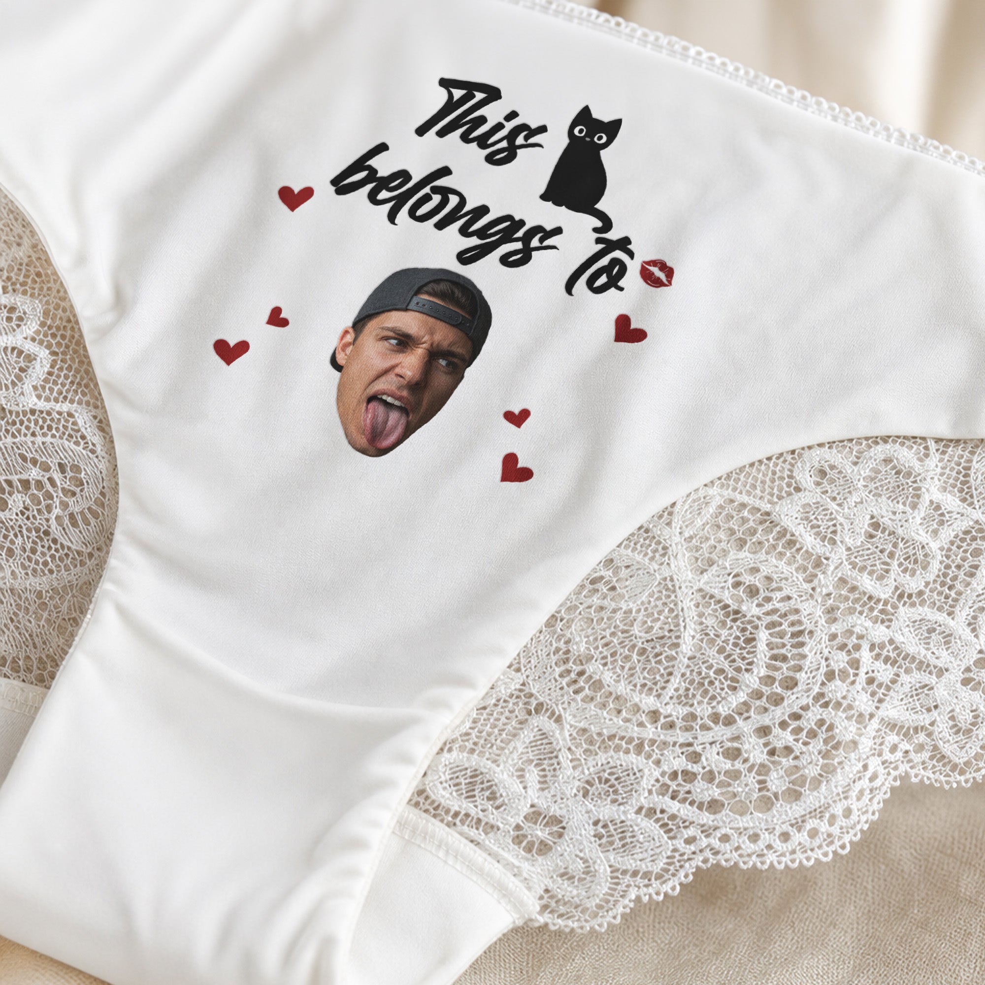 Spicy Valentines Day, Anniversary Gift For Wife, Girlfriend - Upload His Face On - Personalized Panty 3