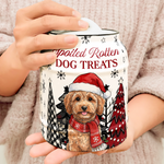 Spoiled Rotten Dog Treats Custom Pet Photo Watercolor Art - Personalized Cookie Jar 5