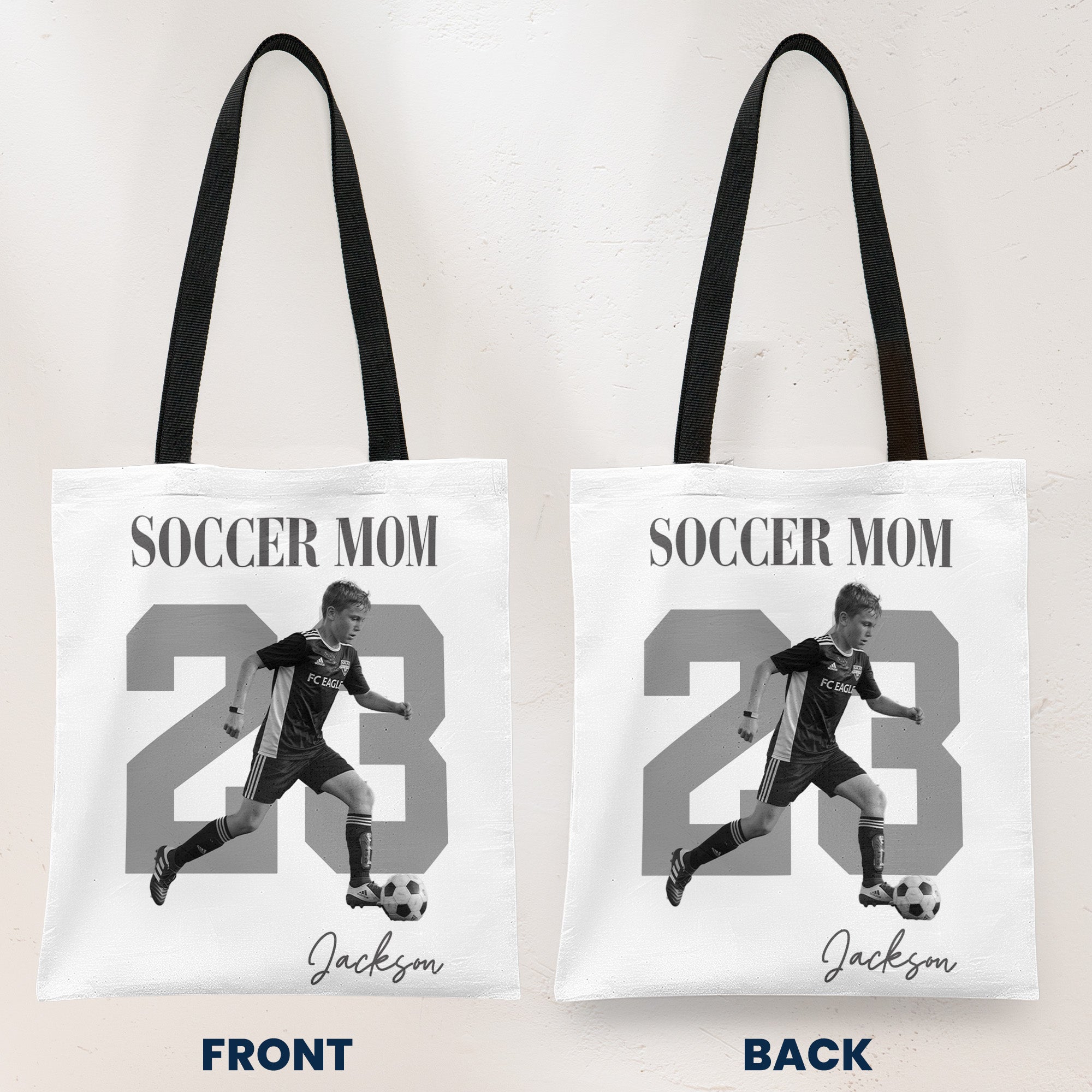 Sport Mom Vintage Photo - Personalized Tote Bag 2