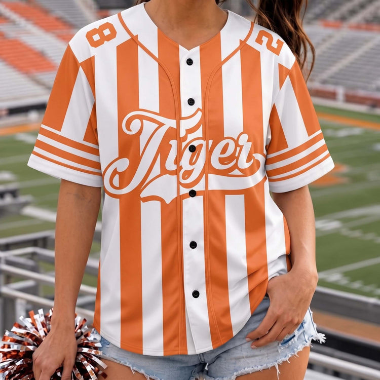 Striped School Mascot Team Spirit Game Day - Personalized Shirt 4