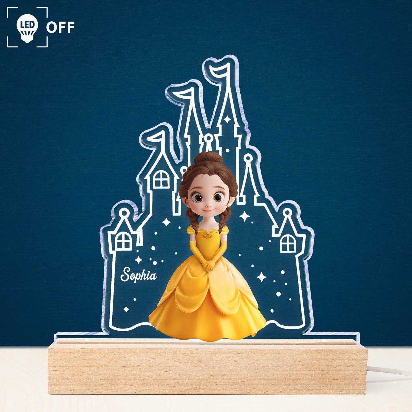 Princess Castle Night Light - Personalized LED Light