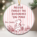 Teacher Appreciation Thank You Year End Gift - Personalized Ornament 3