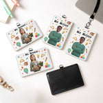 Teacher Cartoon Version - Personalized Badge Holder 4