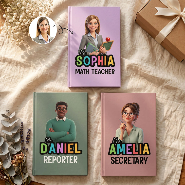 Teacher Cartoon Version - Personalized Journal 1