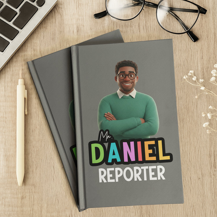 Teacher Cartoon Version - Personalized Journal 6