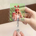 Teacher Custom Cartoon Style Gift For Teacher Coworkers - Personalized Acrylic Badge Reel 4