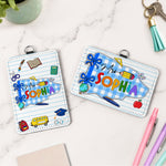 Teacher Custom Name Pennant Design - Personalized Badge Holder 2