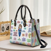 Teacher Daily Affirmations - Personalized Leather Bag