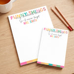 Teacher Note Thank You End Of Year Gift - Personalized Notepad 1