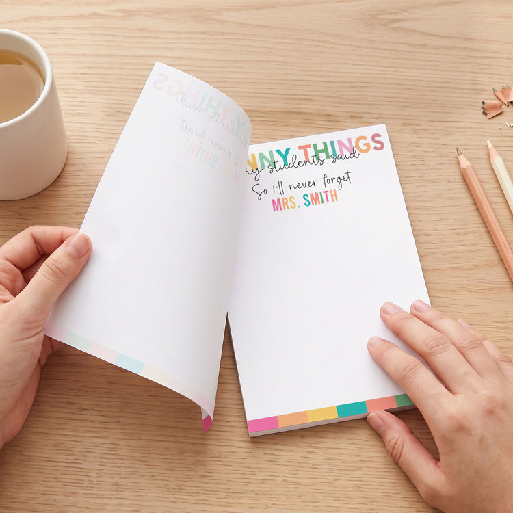 Teacher Note Thank You End Of Year Gift - Personalized Notepad 2