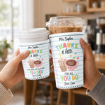 Teacher Thank You End Of Year Appreciation Gift - Personalized Iced Coffee Sleeve 5
