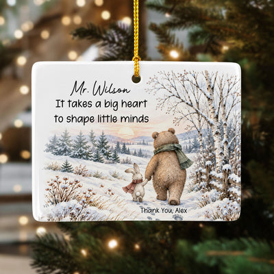 Teacher Thank You Gift For Teacher Coach Mentor - Personalized Ornament